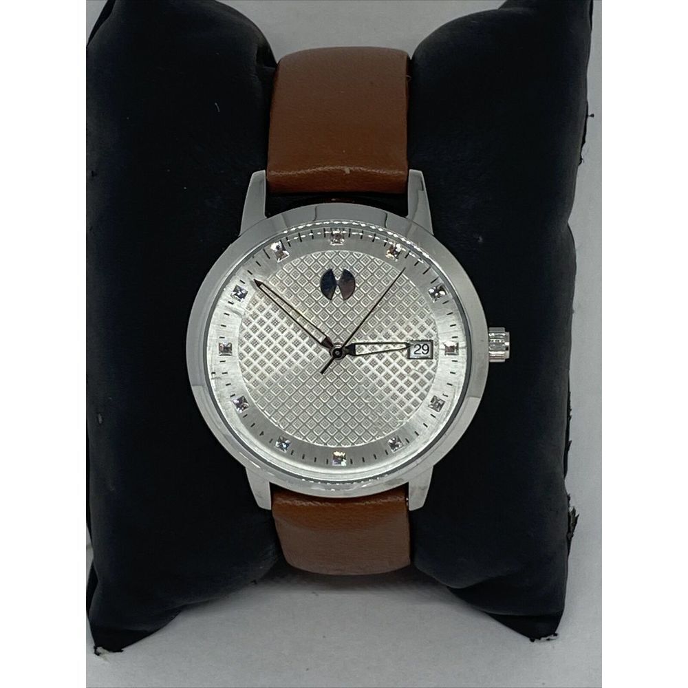 Watch Station WSI2008 Women's Brown Leather Analog Dial Quartz Wrist Watch VK265